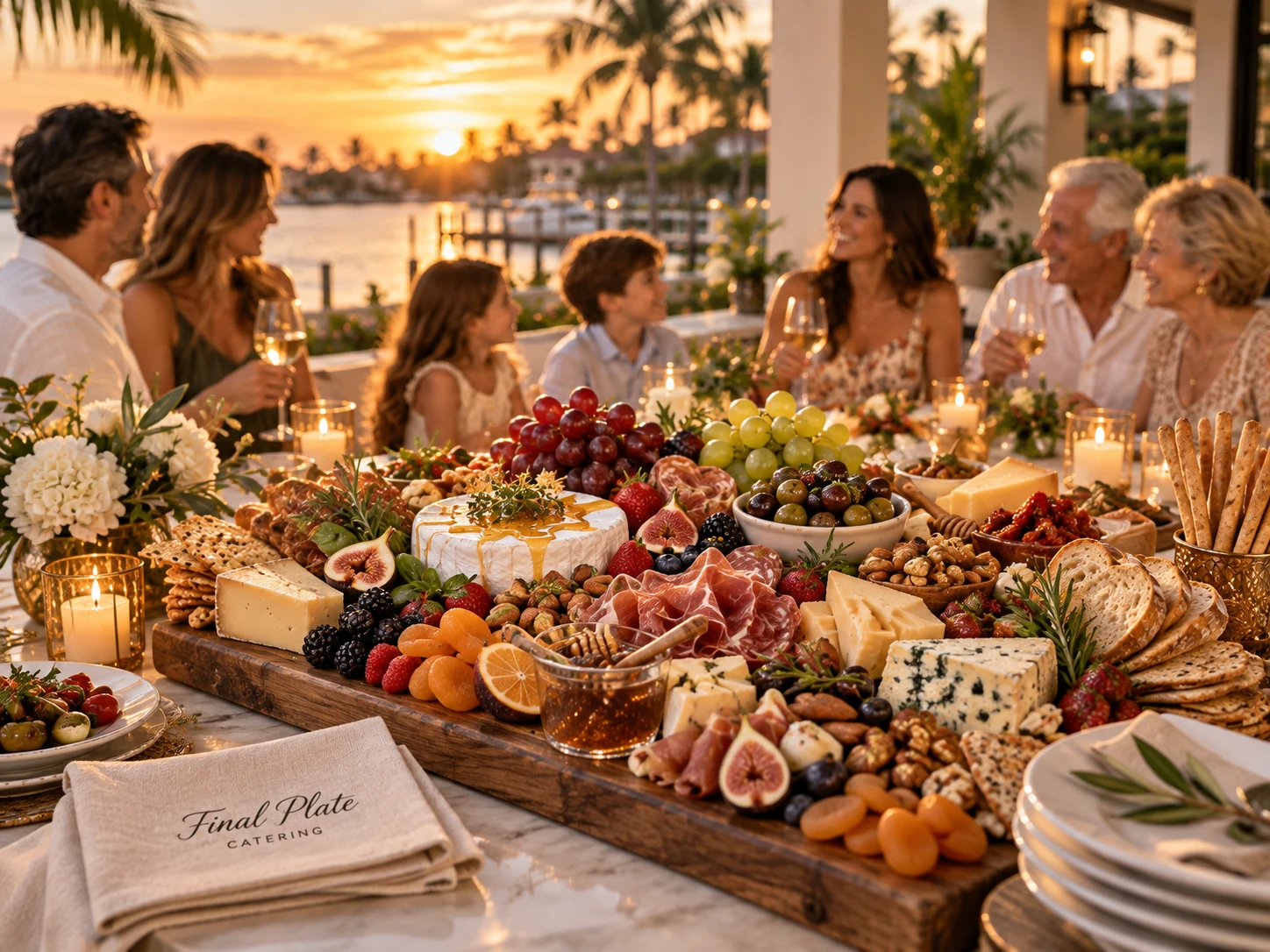 Charcuterie board for a family gathering in Southwest Florida